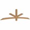 Ekena Millwork Alberta Smooth Timber Gable Bracket, Western Red Cedar, 108"W x 27"H x 3 1/2"D x 3 1/2"F, 6/12 Pitch GBW108X27X0404ALB00SWR - alternate 3